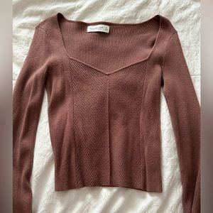 Abercrombie and Fitch taupe sweater long sleeve